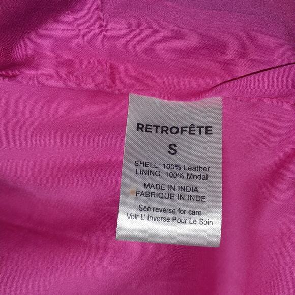 Retrofete Vibrant Pink Ambra Skirt Size S - Picture 5 of 5